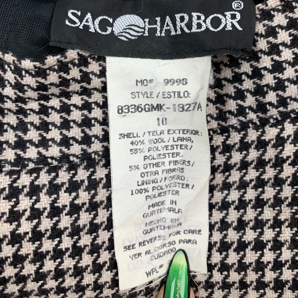 Vintage wool houndstooth pencil skirt by SAG HARBOR - Picture 4 of 16